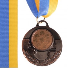 Медаль спортивна зі стрічкою PlayGame Aim Собаки бронзова, код: C-4846-0063_B