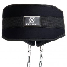 Пояс для обтяжень Zelart Dipping чорний, код: TA-3869