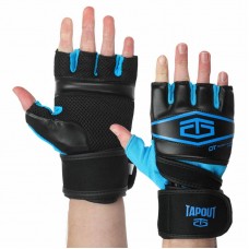 Рукавички для змішаних єдиноборств MMA Tapout L-XL, чорний-синій, код: SB168521_LXLBL