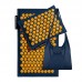 Килимок акупунктурний з подушкою 4Fizjo Eco Mat 680x420 мм, Navy Blue/Orange, код: P-5907739312143