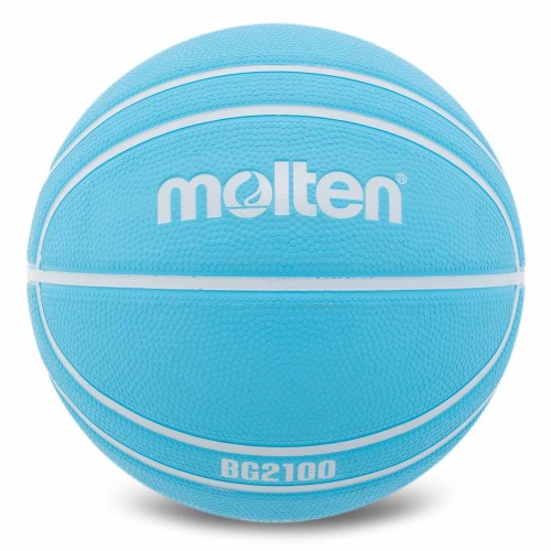 М"яч баскетбольний гумовий Molten №6, блакитний, код: B6G2100-B-S52