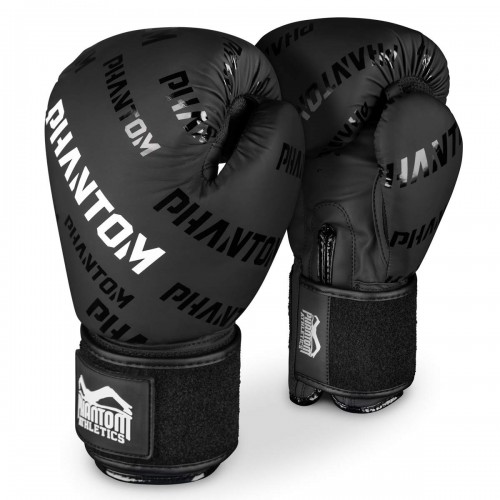 Боксерські рукавиці Phantom Apex Velcro Black 12 унцій, код: PHBG2368-12