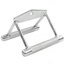 Ручка для нижньої тяги подвійна EasyFit хромована, код: EF-8099 Ручка для нижньої тяги подвійна EasyFit хромована, код: EF-8099