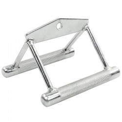 Ручка для нижньої тяги подвійна EasyFit хромована, код: EF-8099 Ручка для нижньої тяги подвійна EasyFit хромована, код: EF-8099