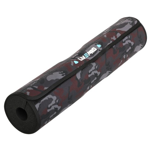 Накладка на гриф штанги пом"якшувальна LiveUp чорний, код: LP8093 Накладка на гриф штанги пом"якшувальна LiveUp чорний, код: LP8093