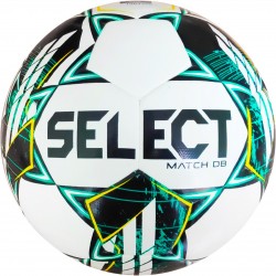 М"яч футбольний Select Match DB v23 №5, біло-зелений, код: 5703543315338