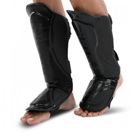 Захист гомілки та стопи для єдиноборств Twins, розмір S, чорний, код: BO-9485_SBK