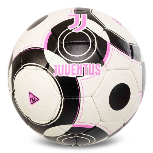 М"яч футбольний Ballonstar Juventus №5 PU, білий-чорний-рожевий, код: FB-7583