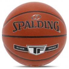 М'яч баскетбольний Composite Leather Spalding TF Silver №7, помаранчевий, код: 76859Y-S52