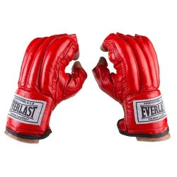 Рукавички шінгарти Everlast шкіра розмір M червоний, код: EV-4011KMR