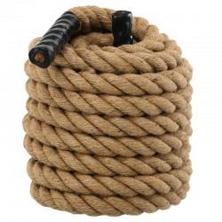 Канат для кросфіту Combat Battle Rope Zelart 15 м, коричневий, код: FI-0909-15