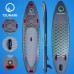 Надувна SUP дошка Tsunami Wave з веслом, 3500х810х150 мм, сірий, код: P-5907739314222