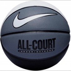М"яч баскетбольний Nike Everyday All Court 8P Deflated №7, білий-сірий, код: 887791746221