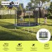 Садовий батут Zipro Jump Pro з внутрішньою сіткою 8FT 252 см, зелений-чорний, код: M-1592657-IN