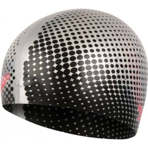 Шапка для плавання Speedo Rev Moud Silc Cap Au сріблястий, чорний, код: 5053744485621 Шапка для плавання Speedo Rev Moud Silc Cap Au сріблястий, чорний, код: 5053744485621