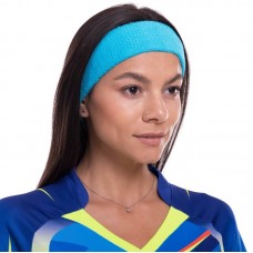 Повязка на голову Record блакитний, код: BC-5760_N Повязка на голову Record блакитний, код: BC-5760_N