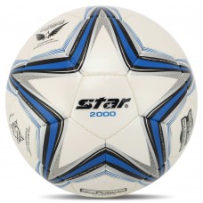 М"яч футбольний Star New Polaris 2000 PU, білий-синій, код: SB225P-S52