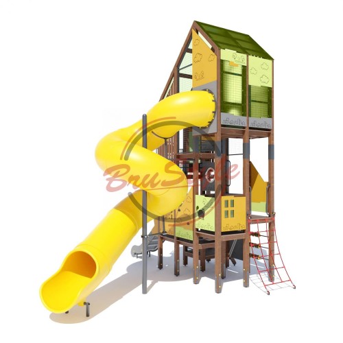 Ігровий комплекс Miros "Велетень", код: DIO856.1HDPE Ігровий комплекс Miros "Велетень", код: DIO856.1HDPE