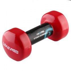 Гантель вінілова LivePro Studio Dumbbell 1х3 кг, код: LP8076-3 Гантель вінілова LivePro Studio Dumbbell 1х3 кг, код: LP8076-3