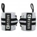 Бинти кистьові для жиму BioGym Strength Wrist Weight Lifting Wraps Ezous 720х80мм, 2шт, чорний-сірий, код: C-03_BKGR