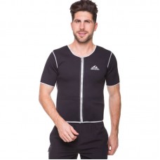 Кофта з коротким рукавом та ефектом сауни чоловіча FitGo Heatoutfit L (46-48) чорний, код: ST-2140_L