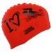Шапочка для плавання силіконова для дорослих MadWave Love Swimmimg червоний, код: M055320