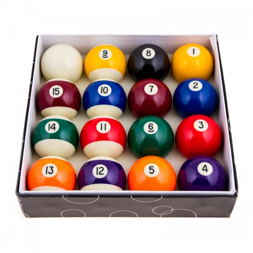 Кулі більярдні PlayGame D = 68мм, кольорові, код: 68DC-WS