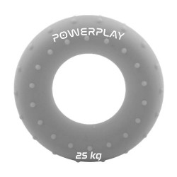 Еспандер кистьовий силіконовий PowerPlay Hand Grip Large 25 кг, сірий, код: PP_4338_Grey_25kg
