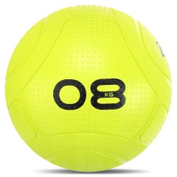 Слембол м"яч набивний для кросфіту та фітнесу Mdbuddy Slam Ball 8кг, салатовий, код: FI-1774-8
