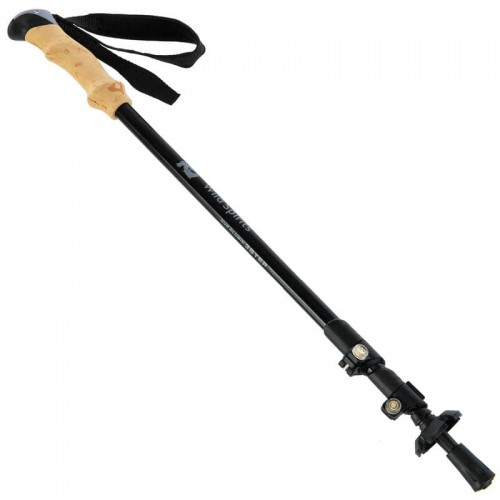 Палка трекінгова для скандинавської ходьби з пробковою ручкою Camping Wind Spirits 65-135см, чорний, код: TY-2952_BK