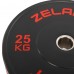 Бамперні диски гумові Zelart Bumper Plates 51мм, 25кг, чорний-червоний, код: TA-4790-25