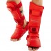 Захист гомілки та стопи для єдиноборств Araza, розмір L, червоний, код: BO-1252_LR