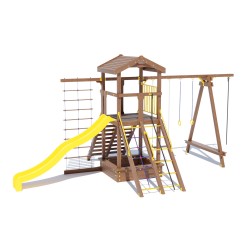 Дитячий ігровий комплекс Miros “Ранчо друзів” 6500x3830x3370 мм, код: DIO1001