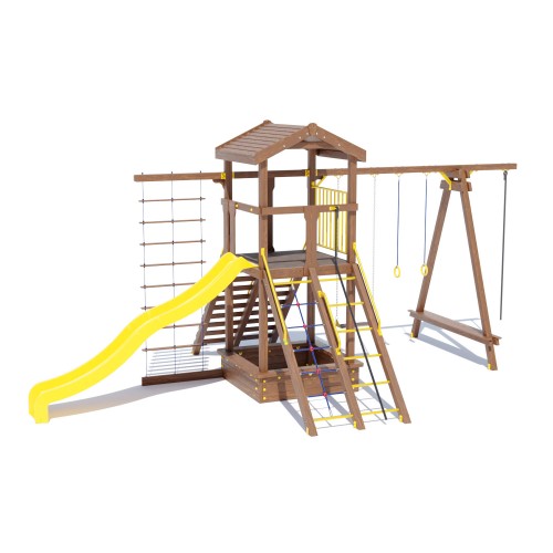 Дитячий ігровий комплекс Miros “Ранчо друзів” 6500x3830x3370 мм, код: DIO1001