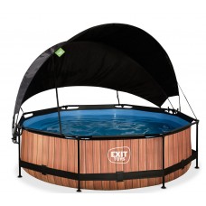 Басейн каркасний з навісом від сонця Exit "Дерево" 300х76 см, код: 30.35.10.10