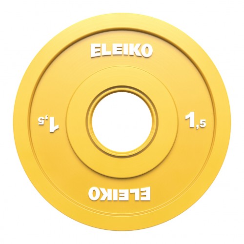 Диск олімпійський обгумований Eleiko IWF FG 1,5 кг, жовтий, код: 121-0015F-IA