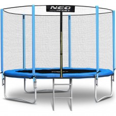Батут Neo-Sport з зовнішньою сіткою 6 футів 183 см, блакитний, код: DM-NS-06Z181-IN