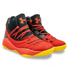 Кросівки для баскетболу Under Armour розмір 45 (28,5см), кервоний-чорний, код: 5922-2_45R