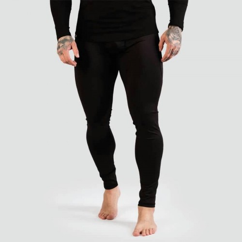 Легінси чоловічі GymBeam FIT Black L, чорний, код: 121014-GB