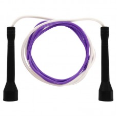 Скакалка FitGo 2,8м, фіолетовий-білий, код: FI-8634_VW Скакалка FitGo 2,8м, фіолетовий-білий, код: FI-8634_VW