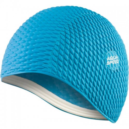Шапка для плавання жіноча Aqua SpeedBombastic блакитний, код: 5908217645500
