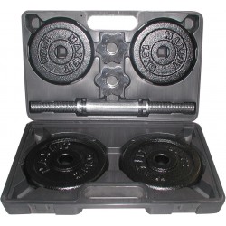 Гантель збірна Toorx з кейсом (VAL-10DGN), 10 кг, код: 931418-SVA