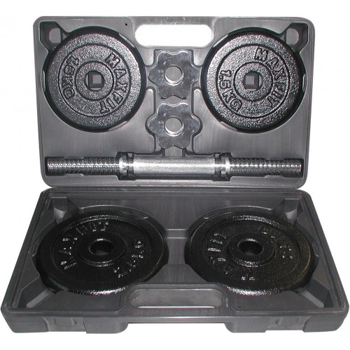 Гантель збірна Toorx з кейсом (VAL-10DGN), 10 кг, код: 931418-SVA