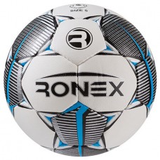 М"яч футбольний Grippy Ronex №5 срібло /блакитний, код: RX-33-WS