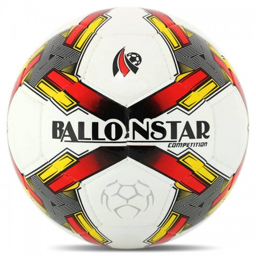 М"яч футбольний Ballonstar №5, білий-червоний, код: FB-4415_R