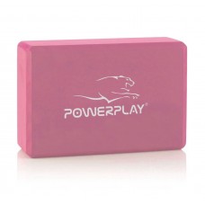 Блок для йоги PowerPlay Yoga Brick рожевий, код: PP_4006_Pink_Yoga_Brick