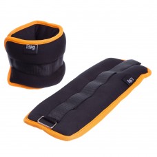Обважнювачі-манжети для рук і ніг FitGo 2x1,5 кг, чорний-помаранчевий, код: FI-1303-3_BKOR