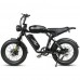 Електровелосипед Samebike Pilot M20 SR Dual Batteries (1000 Вт + 1000 Вт; 16 А*год + 16 А*год; 48 В), колеса 20", з ручкою газу, чорний, код: SMB-M20-dual-black