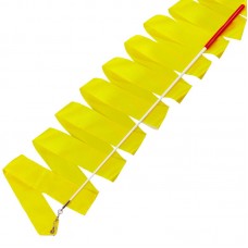 Стрічка для художньої гімнастики FitGo Lingo жовтий, код: C-3248_Y