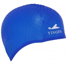 Шапочка для плавання на довгі коси Yingfa, синій, код: C0061_BL